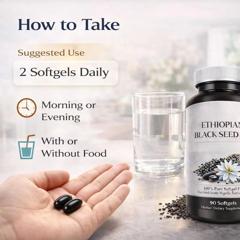 Step 4｜內服｜黑種草籽油膠囊